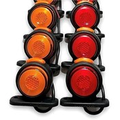 Resim reyoto 6 Adet Neon Ledli Takoz Lamba 12-24 Volt Sarı-kırmızı 
