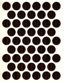 Resim Yapışkan Tapa Koyu Zebrano 14mm 