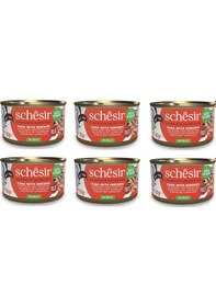 Resim Schesir Ton Ve Karidesli Tam Ve Dengeli Jöleli Kedi Konservesi 85 Gr. X 6 Adet 