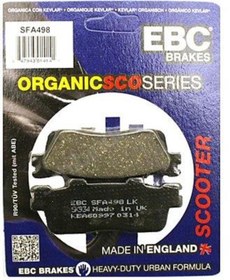 Resim EBC Sfa498 2014-2020 Kawasaki J 300 Uyumlu Arka Fren Balatası Organik Balata 