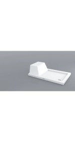 Resim Agron Dikdörtgen Flat Oturmalı Duş Teknesi 80*140 