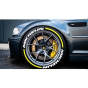 Resim Lastik Yazısı 8Xli Mıchelın Beyaz+Kuyruk Sarı 