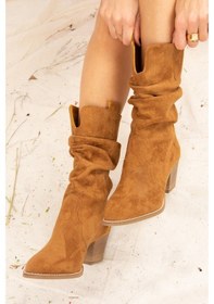 Resim Taba Süet Kadın Bot J404040002 