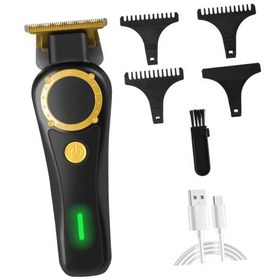 Resim Suntek Profesyonel Saç Kesme Makinesi Retro Şarj Siyah 