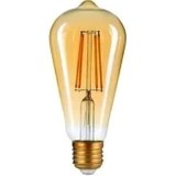 Resim Linway Rustik LED Fılament Ampul Amber 6W 