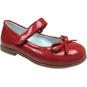 Resim Ortopedikal 1010 Kız Çocuk Babet Abiye Ayakkabı Rugan Düğün Özel (488949837) Kırmızı 