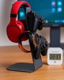 Resim Venon SİYAH METAL Kol Tutucu Joystick Kumanda Standı Xbox / Ps4 /ps5 Uyumlu Metal Kol Kulaklık Saat 