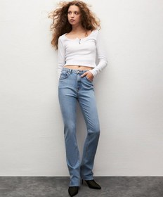 Resim LTB Betıana X Düz Paça Yüksek Bel Jean Pantolon 009516741600855740 