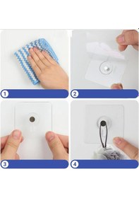 Resim Yapışkanlı Hanger Vidasız Eşya Ürün Taşıma Askılık 1 Adet-al4344 Şeffaf 