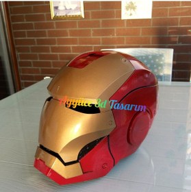 Resim Iron Man Kask Helmet Mıknatıslı Maske 