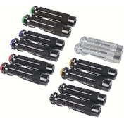 Resim Fastbuy Boatshop1 Motosiklet Ayaklıkları Blue Spor Sokak Kaymaz Pedallar Seti 