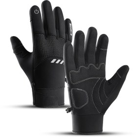 Resim 1 Çift Erkek ve Kadın Kalın İçi Polar Tam Parmaklı Outdoor Spor Eldiven, Rüzgar Geçirmez Soğuk Dirençli Dokunmatik Uyumlu Yürüyüş Şehre Gidiş Kayak Bisiklet, Yürüyüş Aksesuarları,İşe Gidiş İçin Temel Eksesuarlar,Aktif Giyim Aksesuarı,Sportif Tasarım,Elde Yıkanabilir,Rüzgar Geçirmez Malzeme,Spor Eldivenleri,Kış Sporcuları,İşe gidenler 