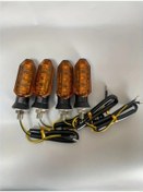Resim Wangxi 4 Adet Sarı Motosiklet Led Dönüş Sinyal Işıkları 12v Amber Flaşlı Ön Arka Işıklar Yamaha Honda Bmw Suzukı İçin Dayanıklı Abs Konut 