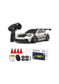 Resim Hstar 1:43 Profesyonel Mini Drift Rc Araba 911 4wd 15 Km/h Hız Metal Alaşım Gövde Eps Stabilizasyonu Tam Orantılı Çift M Çok Renkli 