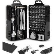 Resim 115 Li Çok Amaçlı Tornavida Seti - Mobil Ve Saat Tamiri İçin Pratik El Aletleri Kiti 