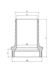 Resim Mey İthalat Mey Ithalat® 3''lük Sarı Hortum Rakoru 