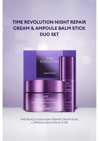 Resim Missha Total Bakım Kremi & Balm Stick Time Revolution Night Repair Cream & Balm Duo Set 