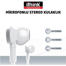 Resim Ithink Ithınk Mikrofonlu Stereo Kulakiçi Kulaklık Kl-260 