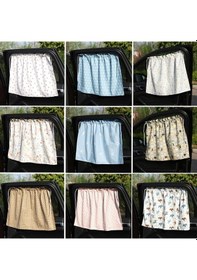 Resim Sones Araba Perdeleri Pamuk Araba Vantuz Güneşlik Güneş Koruma Termal Perde Kahve Noktası 