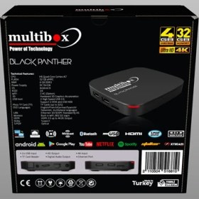 Resim Multibox Black Panter 4 GB Ram 32 GB Hafıza Android TV Box 