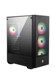 Resim MSI Mag Forge 112R Temperli Cam 3X120MM 1X120MM Argb Fan Atx Gaming Bilgisayar Kasası 