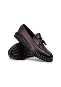 Resim Deery Hakiki Deri Bordo Comfort Erkek Loafer - 01840mbrdp02 Bordo 