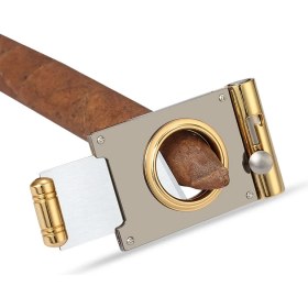 Resim Xhang Giyotin Puro Kesici Yumruk ile Metal Puro Bıçağı Paslanmaz Çelik Puro Yumruk Tütün Kesim Aracı Matkap Deliği | Puro Aksesuarları (Yurt Dışından) 