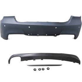 Resim BZT BMW 3 Seri- E90- 05/11; Arka Tampon Astarlı (Sensör Delikli/Karlikli/Tek Egzoslu A51128041139S1 