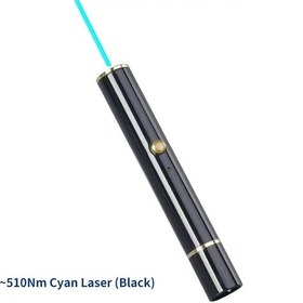 Resim Aenfor,500-510nm Camgöbeği Lazer Pointer 532nm Yeşil Lazer Kalem 650nm Kırmızı Cyan Light Black Cyan Light Black Çok Renkli 