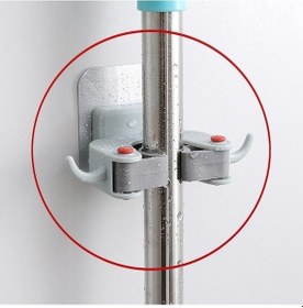 Resim Çok Amaçlı Mop Fırça Askı Aparatı Paspas Süpürge Fırça Ve Mop Ask Çok Renkli 