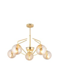 Resim Mildred 5'Li Gold Modern Sarkıt Genç Odası Mutfak Yatak Odası Salon Sarkıt Avize 