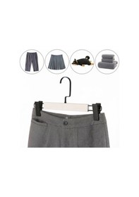 Resim Faravis Atelier Beyaz Ahşap Pantolon Ve Etek Askısı Amerikan Kancalı 10 Adet Özel Seri 