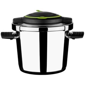 Resim Leggno Pcp1212pc6 Procook Pre.düdüklü Tencere 6lt +4 Kapak Cont. Gümüş - Siyah 