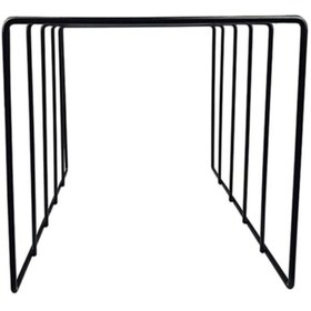 Resim GO DEKOR Metal İskandinav Kare 5 Gözlü Plaklık Dergilik Gazetelik 