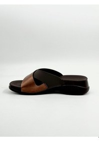 Resim Ceyo Bakır Renk Çapraz Bantlı Kadın Terlik Bakır 