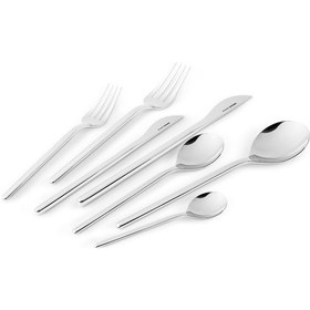 Resim Karaca 316 Premium Kapadokya Platin 12 Kişilik 84 Parça Çatal Kaşık Bıçak Takımı 