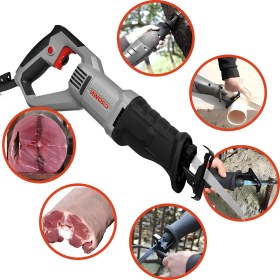 Resim Crown CT15258 Ahşap Metal Et Kemik Kesme Tilki Kuyruğu Testere 710W 110 mm 