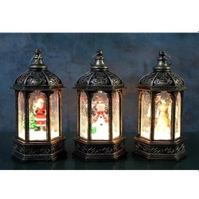 Resim Yılbaşı Temalı Işıklı Kar Küresi Alk3219 