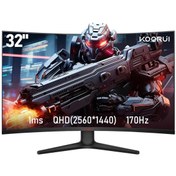 Resim Koorui 31.5" 32e6qc 170hz 1ms Va Qhd Curved Gaming Monitör 