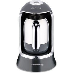Resim KORKMAZ Kahvekolik Otomatik Kahve Makinesi Antrasit 