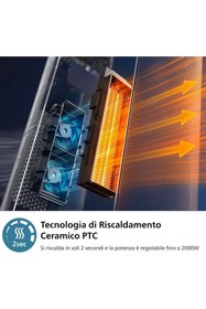 Resim Philips Seramik Fanlı Isıtıcı- Enerji Tasarrufu, Entegre Güvenlik Fonksiyonları ve Akıllı Uygulamalı 