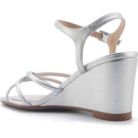 Resim Nine West Jorgıa 5fx Gümüş Kadın Dolgu Topuk Sandalet 