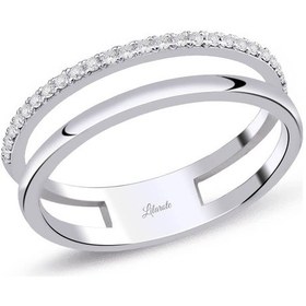 Resim Lilarote 0.14 Ct Alyanslı Su Yolu Pırlanta Yüzük 