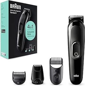 Resim Braun Series 3 SK3400 Hepsi Bir Arada Şekillendirme Seti, 4’ü 1 Arada Erkek Bakım Kiti 