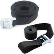 Resim 2.5cm Siyah Kayış, Metal Tokalı Güçlü Ratchet Kayışı, Ağır Hizmet Kemer, Çinko Alaşım Toka, Yük Bağlama İçin Uygun, Tekrar Kullanılabilir 