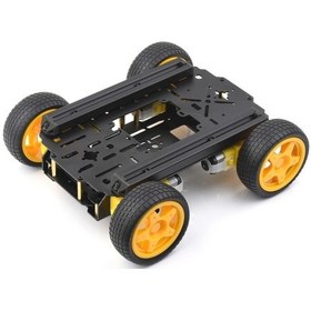 Resim Waveshare Akıllı Mobil Robot Şasi Kiti, Şasi: Darbe Emicili Normal Tekerlekler 
