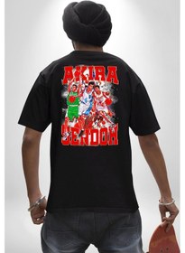 Resim Basketbol Akira Sendoh Anime Slam Dunk Karakter Pamuklu Unisex Oversize Sırt Dijital Baskılı Siyah T-shirt Siyah 