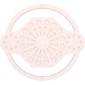 Resim Motifpiyer Lamba Tavan Göbeği 03-Sekizgen-Yuvarlak-Dış Çıtalı 