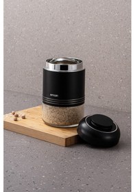 Resim Emsan Moko Saklama Kavanozu 650 Ml Siyah 