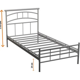 Resim FANO Kenza Ferforje Karyola Beyaz Tek Kişilik Metal Yatak 90x190, 90x200, 100x200, 120x190, 120x200 
